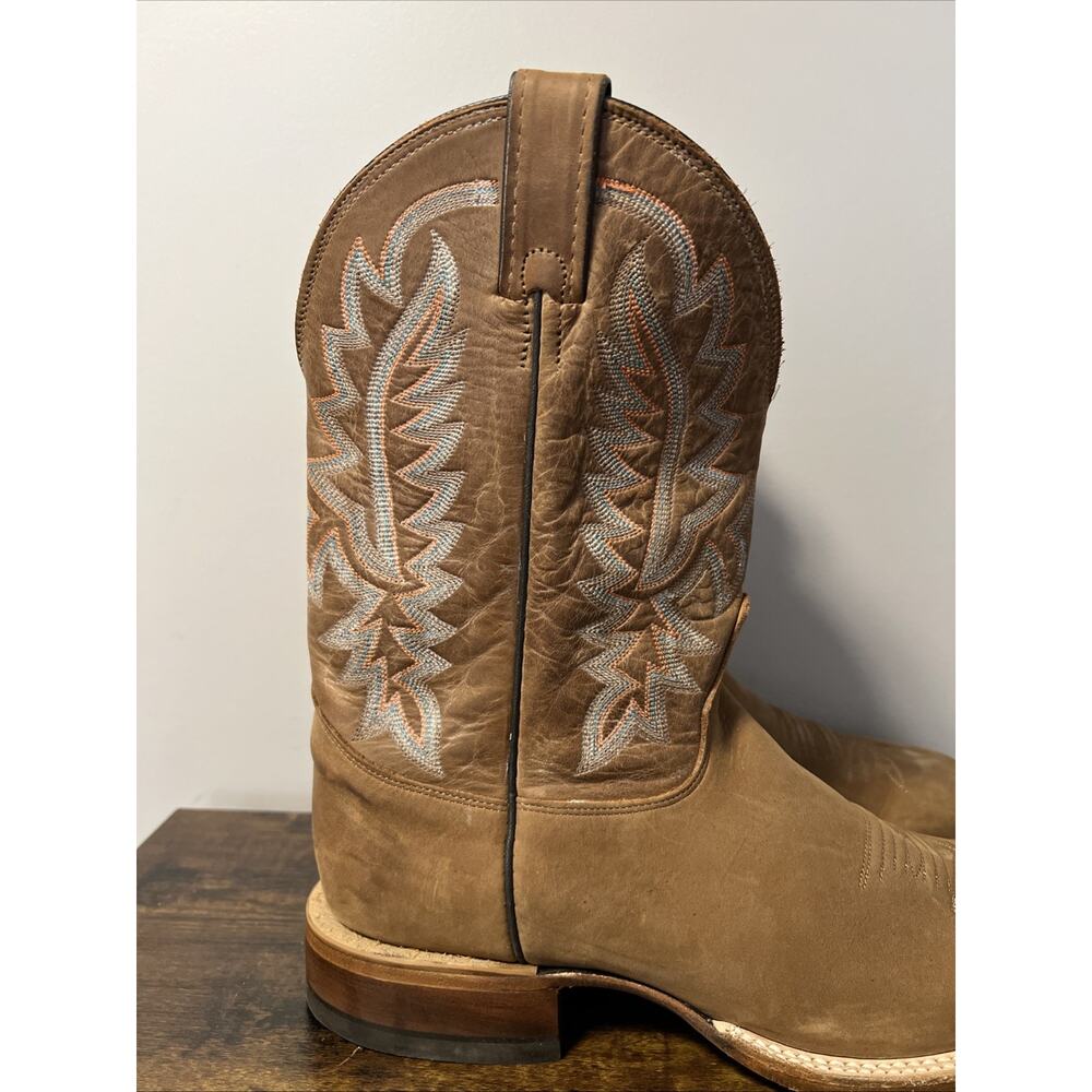 JUSTIN Rancho 11” Western Boots BUTTERSCOTCH Men Sz 11D, MSRP $290, MADE IN USA - Picture 2 of 8
